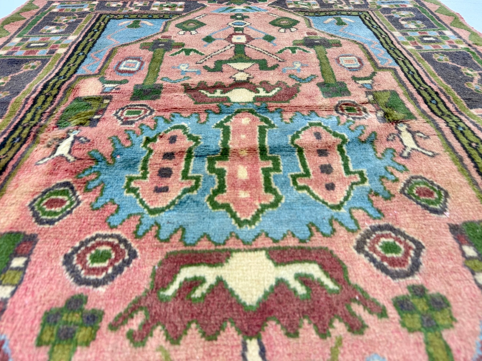 Persian Jozan Rug | 3' 7” x 4' 11" - Rug the Rock - 