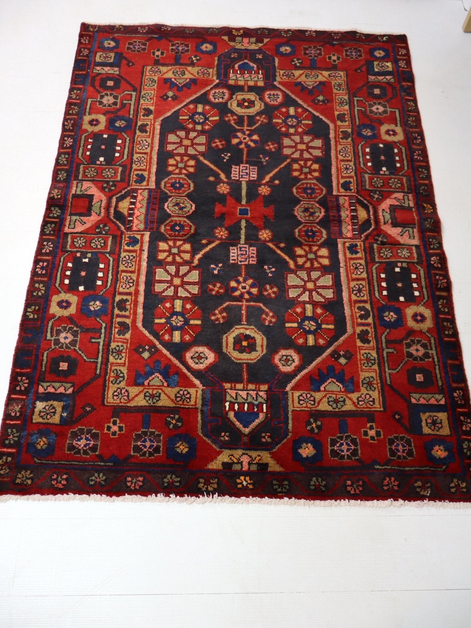 Persian Jozan Rug | 3' 9” x 5' 3" - Rug the Rock - 