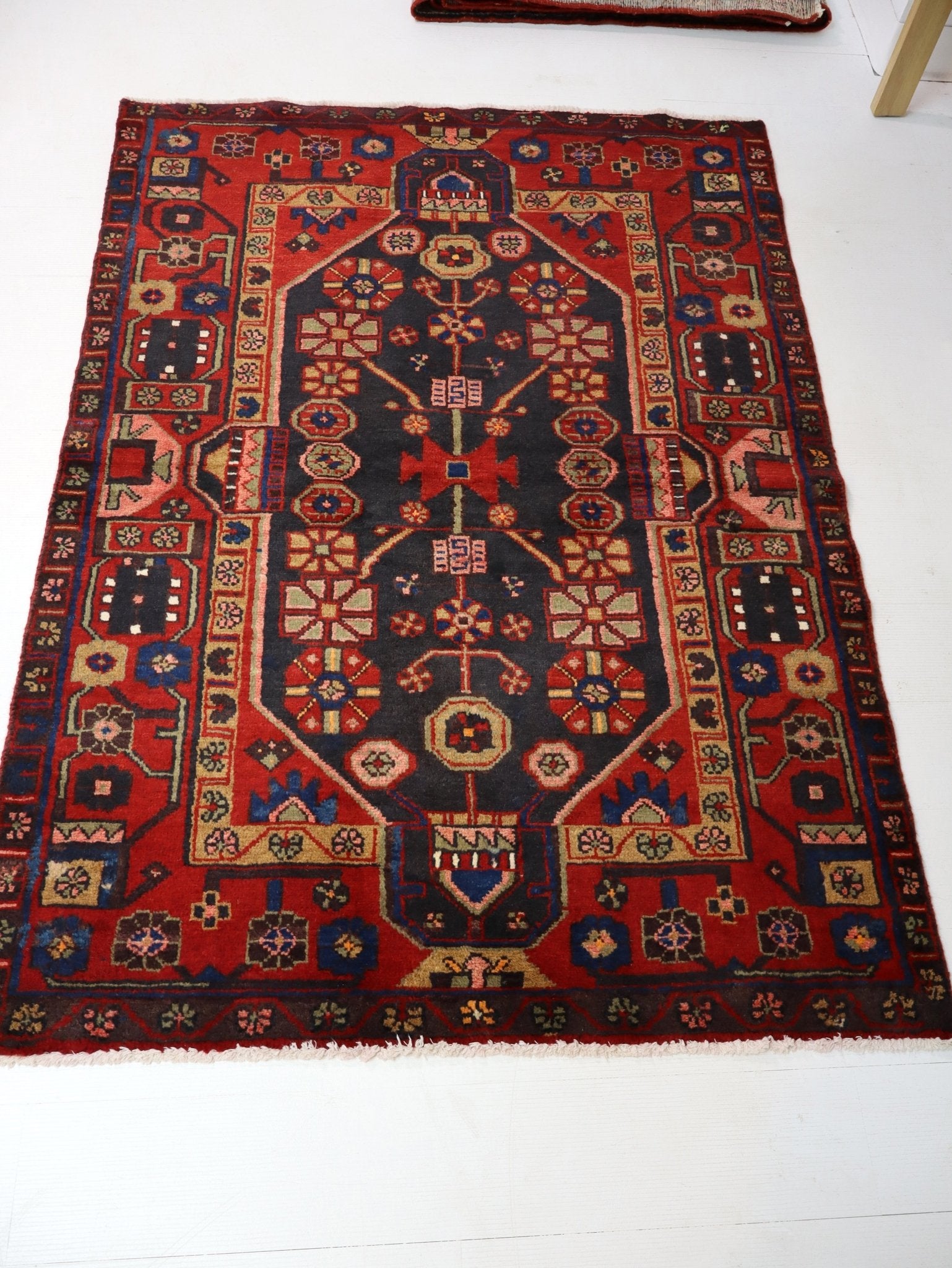 Persian Jozan Rug | 3' 9” x 5' 3" - Rug the Rock - 