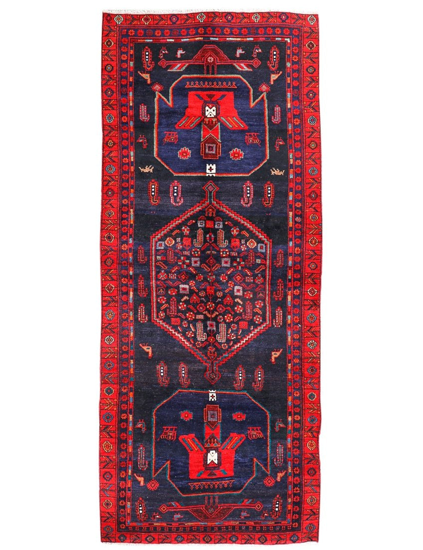 Persian Kamyaran Rug | 4' 4” x 11' 2" - Rug the Rock - 