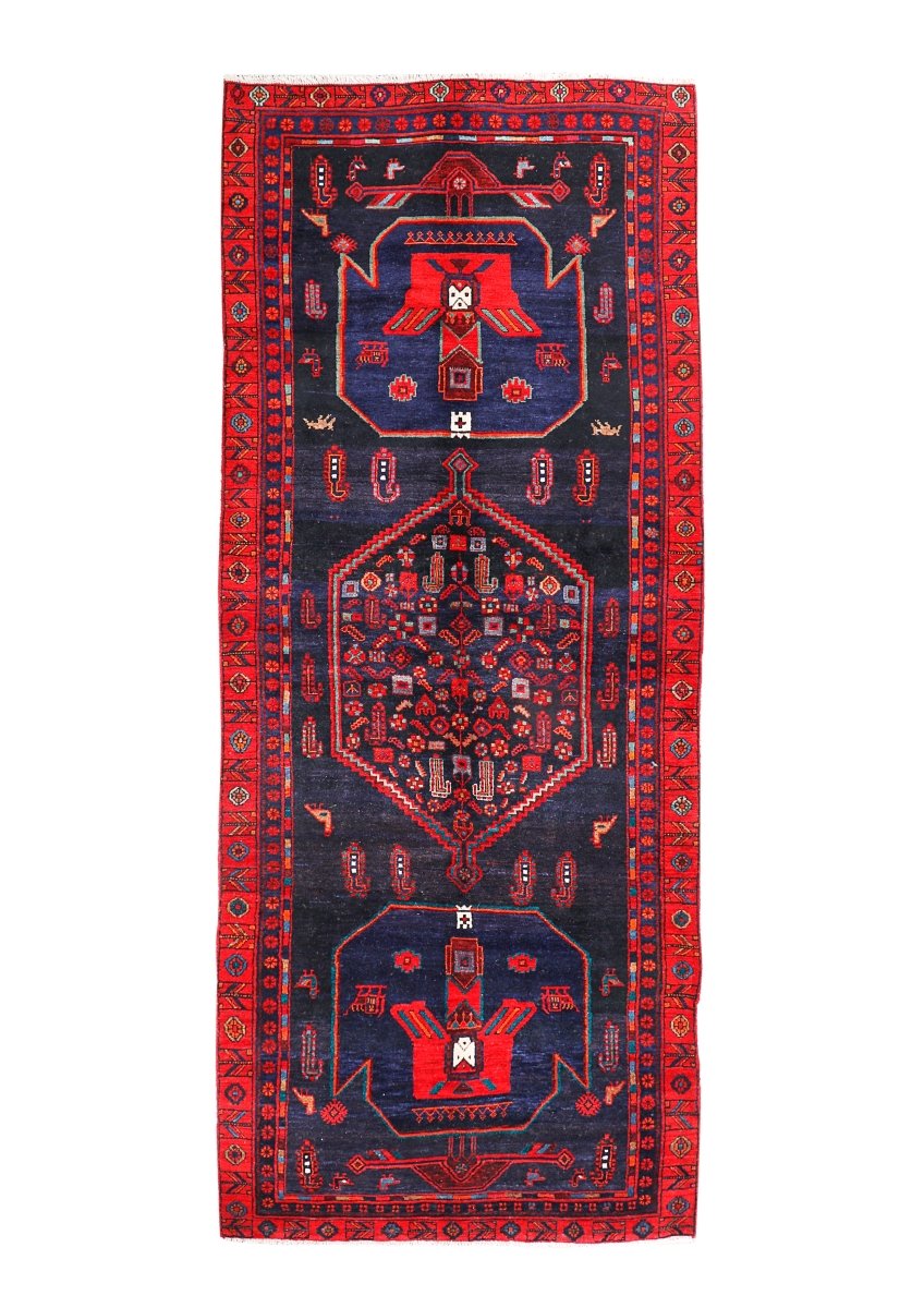 Persian Kamyaran Rug | 4' 4” x 11' 2" - Rug the Rock - 