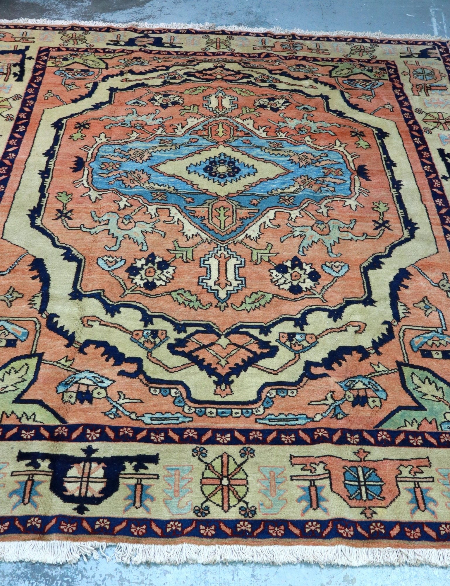 Persian Karaja Rug | 7' 11" x 9' 5" - Rug the Rock - 