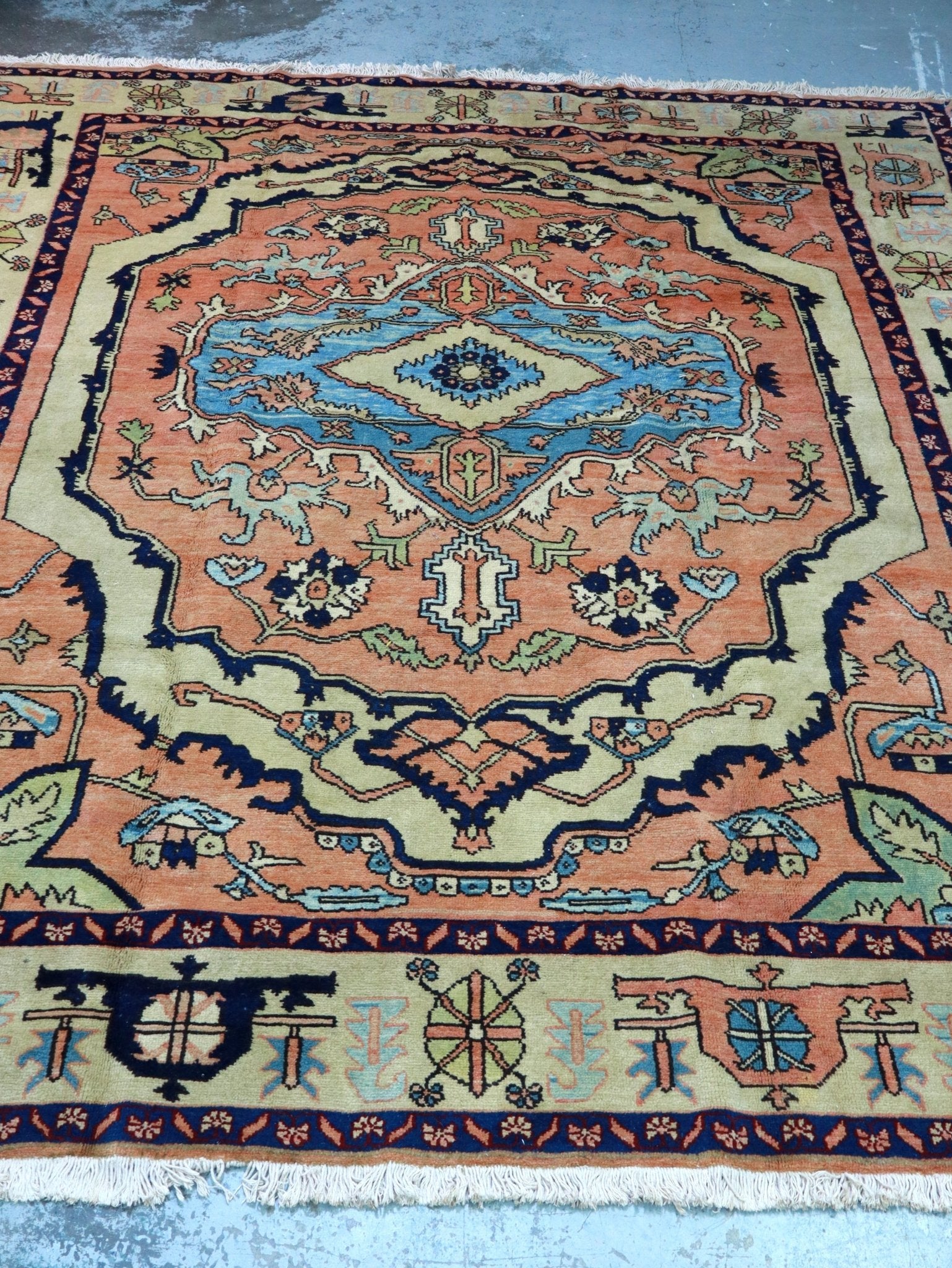 Persian Karaja Rug | 7' 11" x 9' 5" - Rug the Rock - 