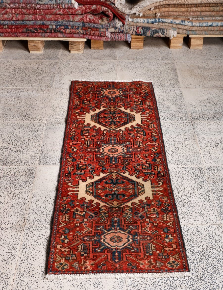 Persian Karaja Runner Rug | 1' 8” x 5' 1" - Rug the Rock - 