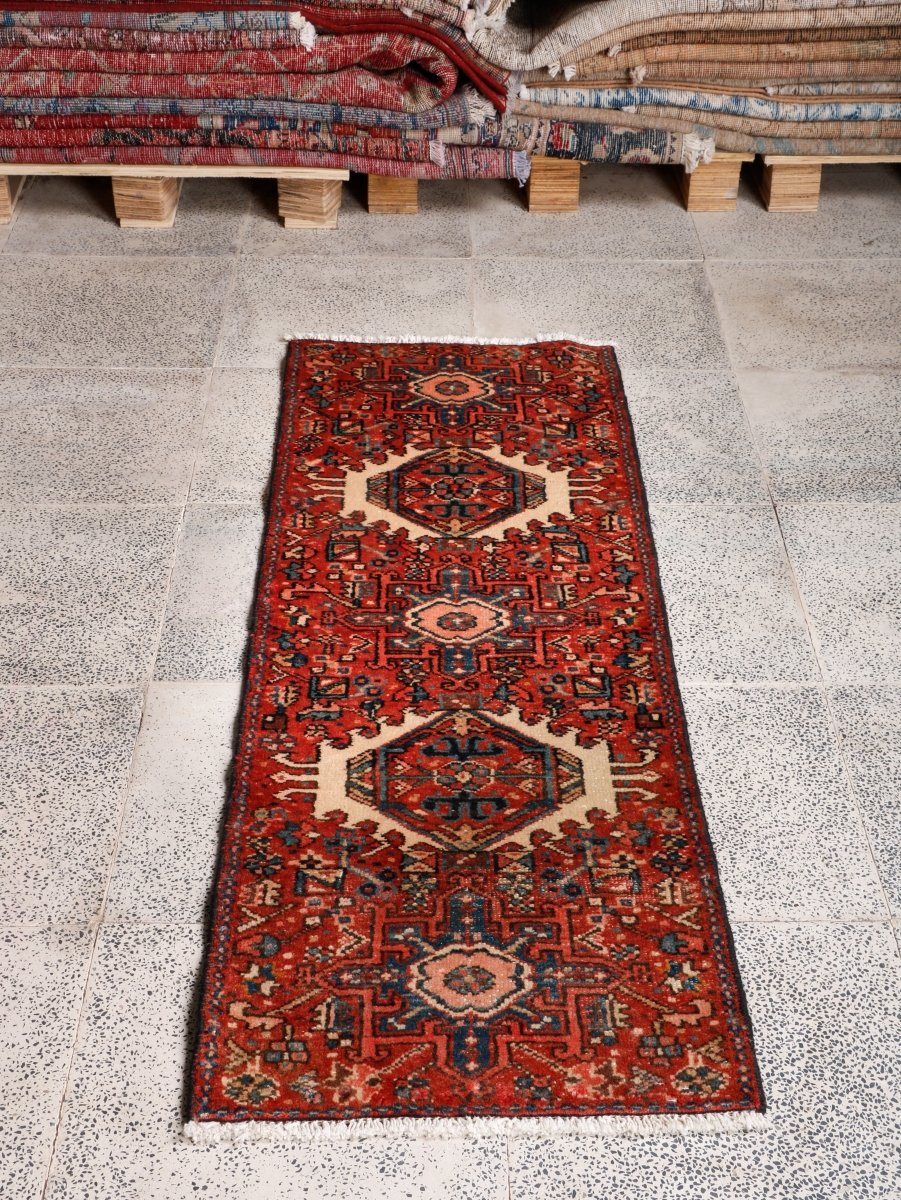 Persian Karaja Runner Rug | 1' 8” x 5' 1" - Rug the Rock - 