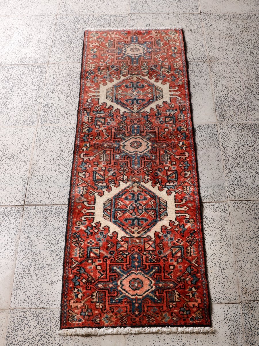 Persian Karaja Runner Rug | 1' 8” x 5' 1" - Rug the Rock - 