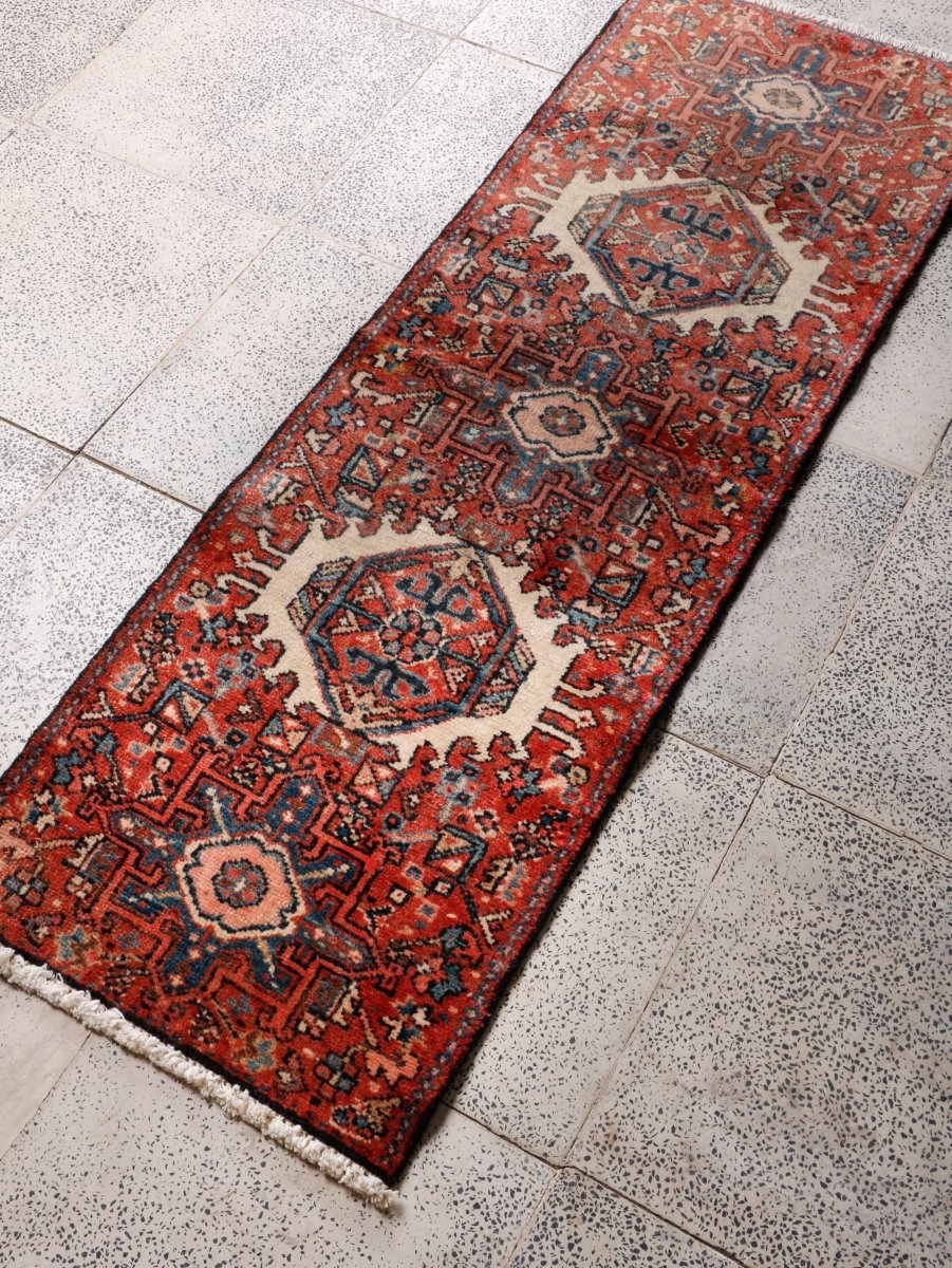 Persian Karaja Runner Rug | 1' 8” x 5' 1" - Rug the Rock - 