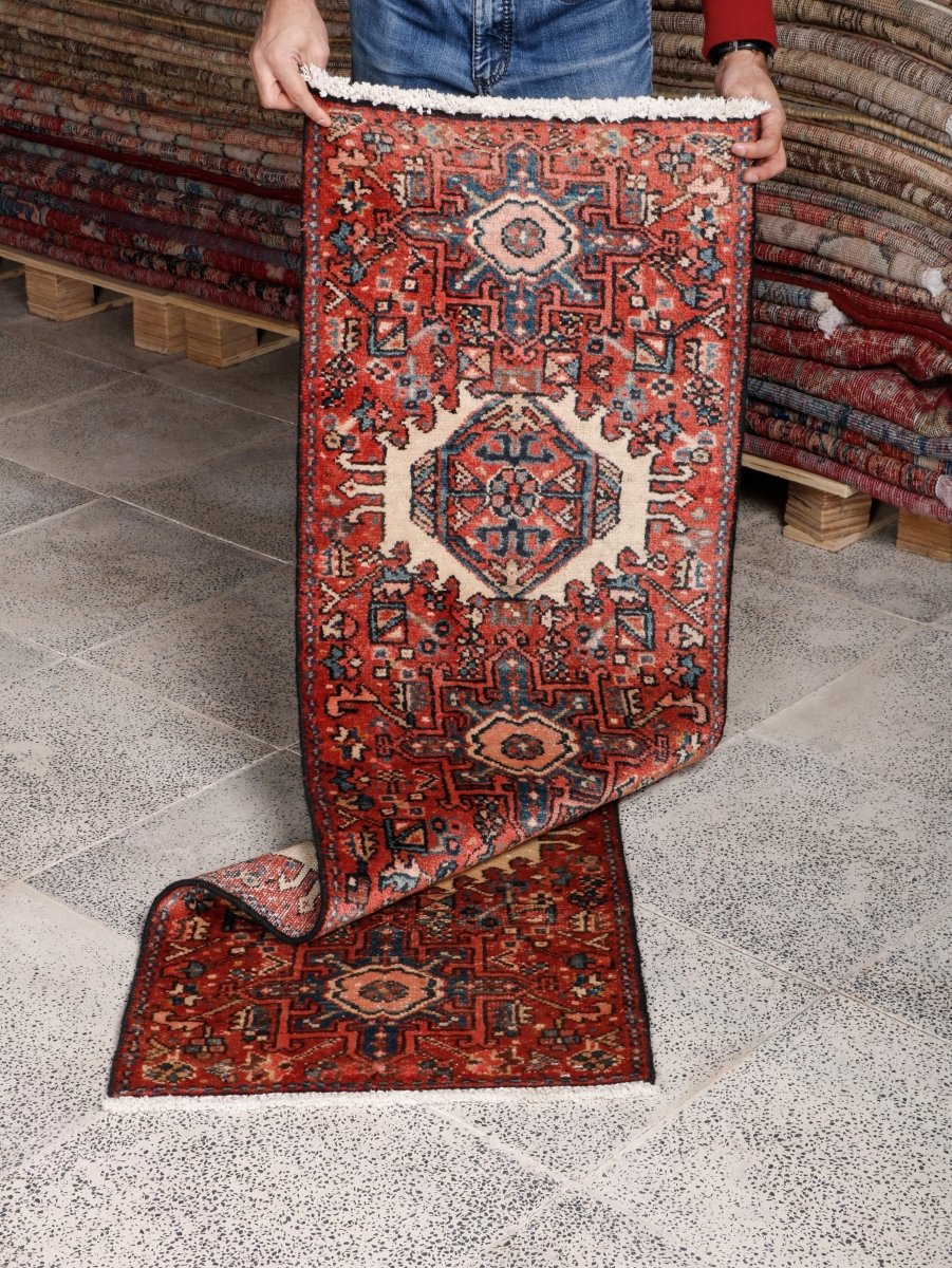 Persian Karaja Runner Rug | 1' 8” x 5' 1" - Rug the Rock - 