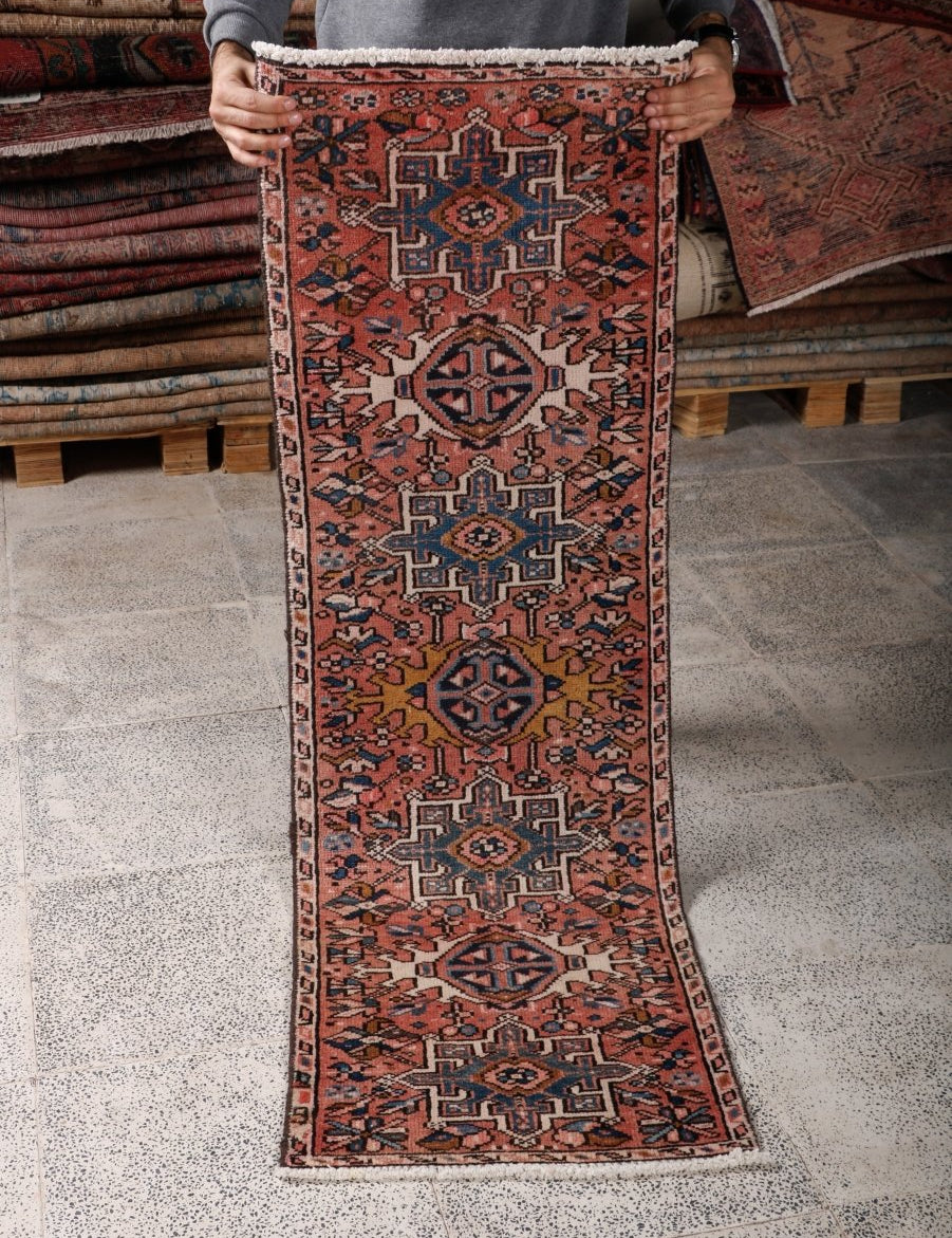 Persian Karaja Runner Rug | 1' 8” x 5' 2" - Rug the Rock - 