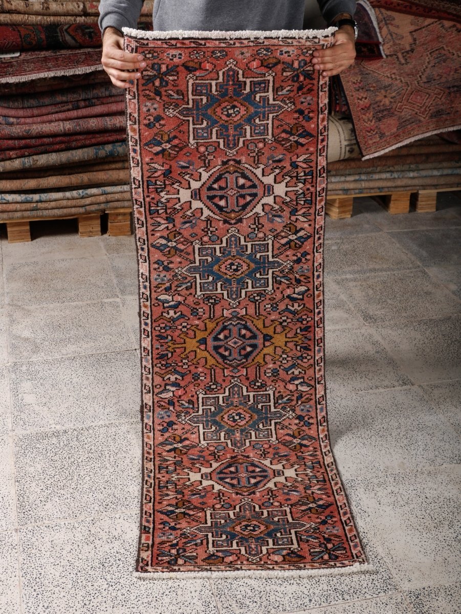 Persian Karaja Runner Rug | 1' 8” x 5' 2" - Rug the Rock - 