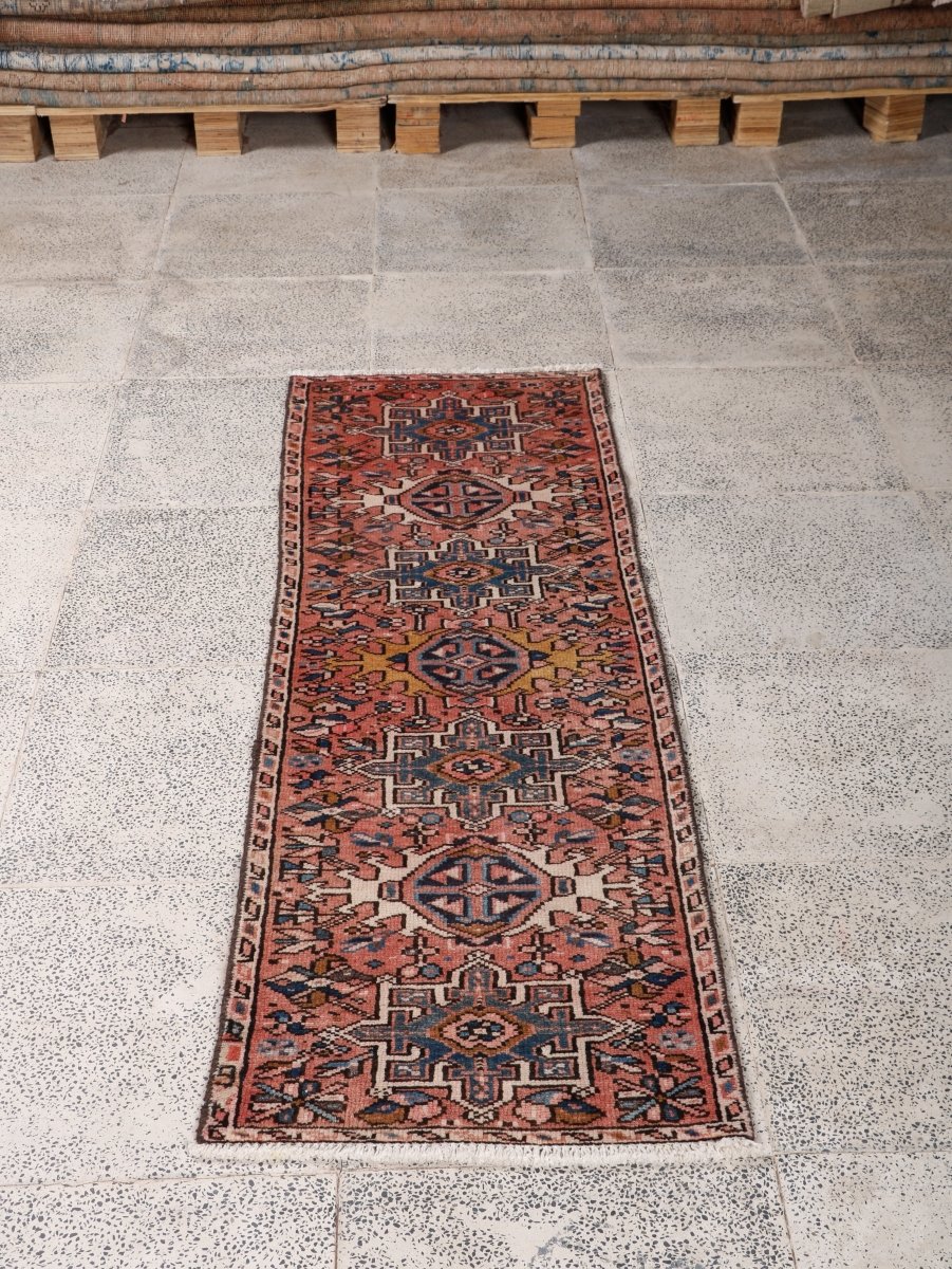 Persian Karaja Runner Rug | 1' 8” x 5' 2" - Rug the Rock - 