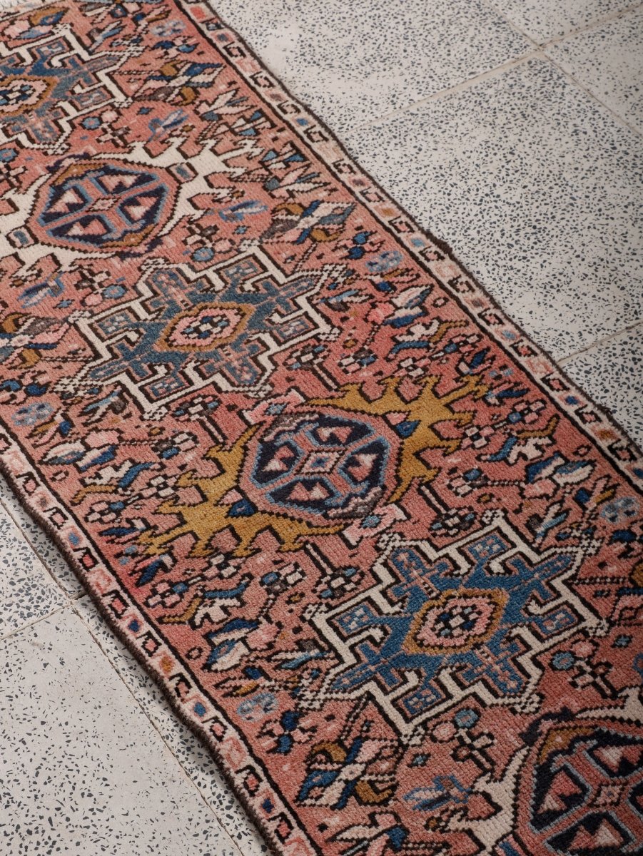 Persian Karaja Runner Rug | 1' 8” x 5' 2" - Rug the Rock - 