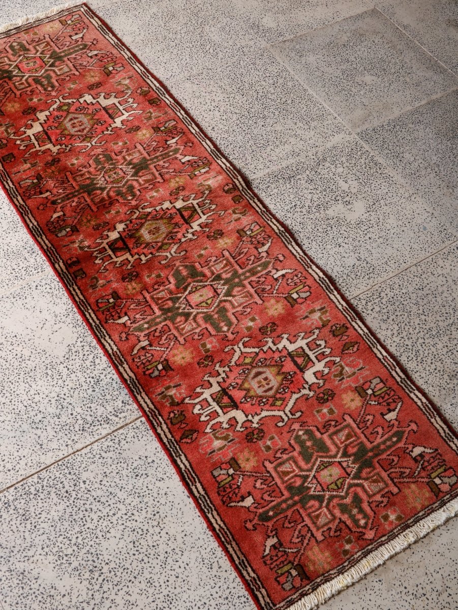 Persian Karaja Runner Rug | 1' 8” x 5' 6" - Rug the Rock - 