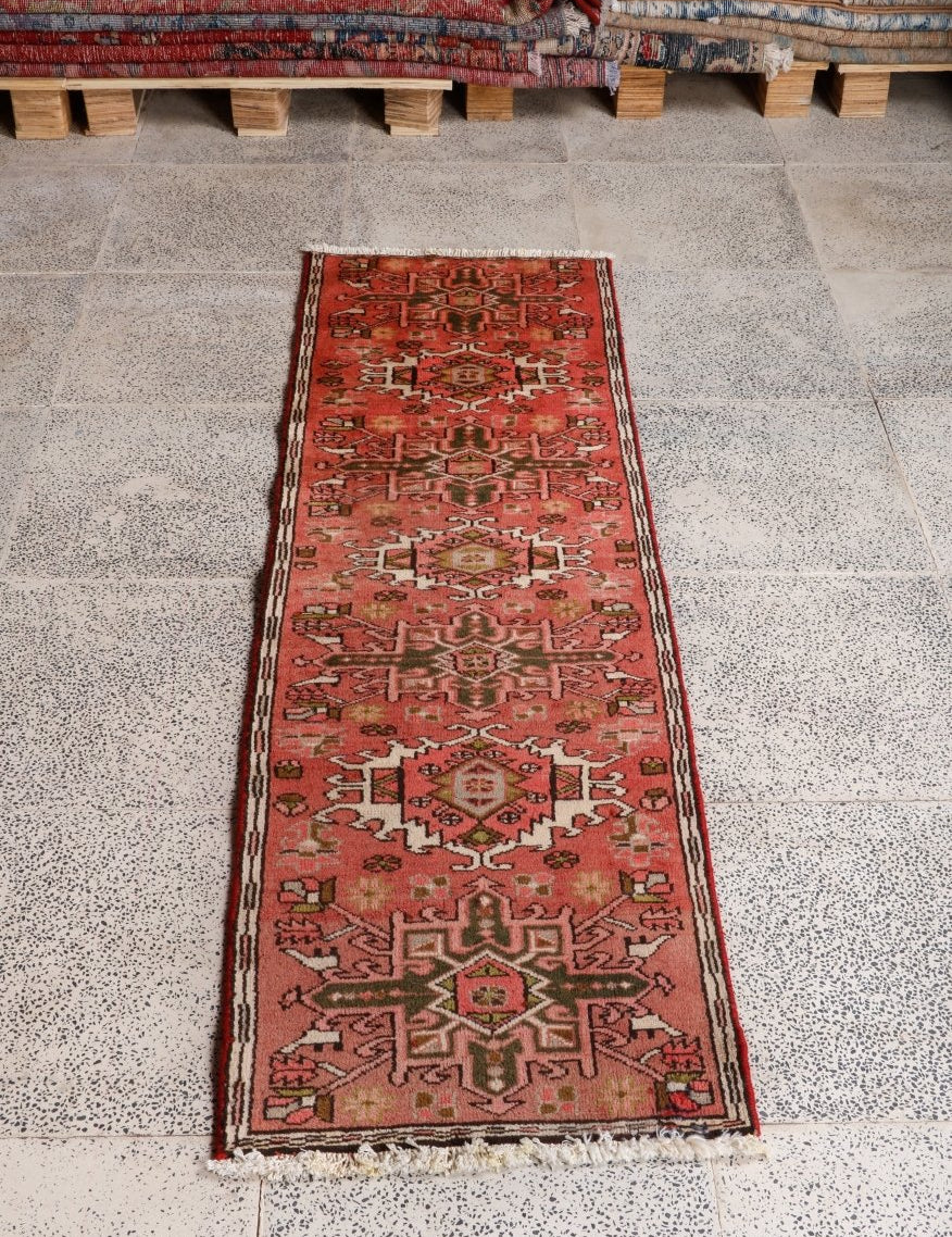 Persian Karaja Runner Rug | 1' 8” x 5' 6" - Rug the Rock - 