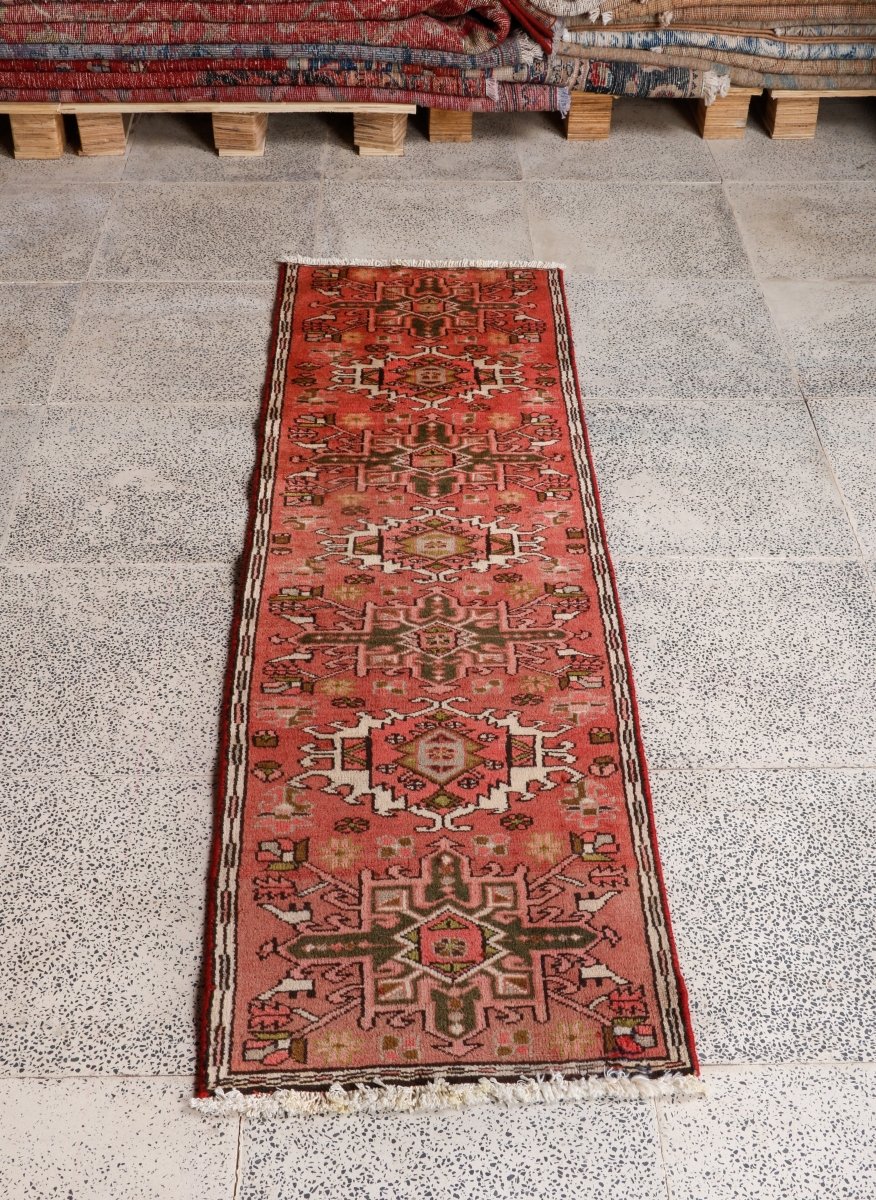 Persian Karaja Runner Rug | 1' 8” x 5' 6" - Rug the Rock - 