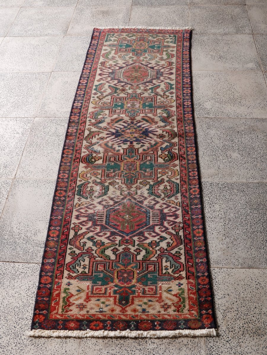 Persian Karaja Runner Rug | 2' 0” x 6' 3" - Rug the Rock - 