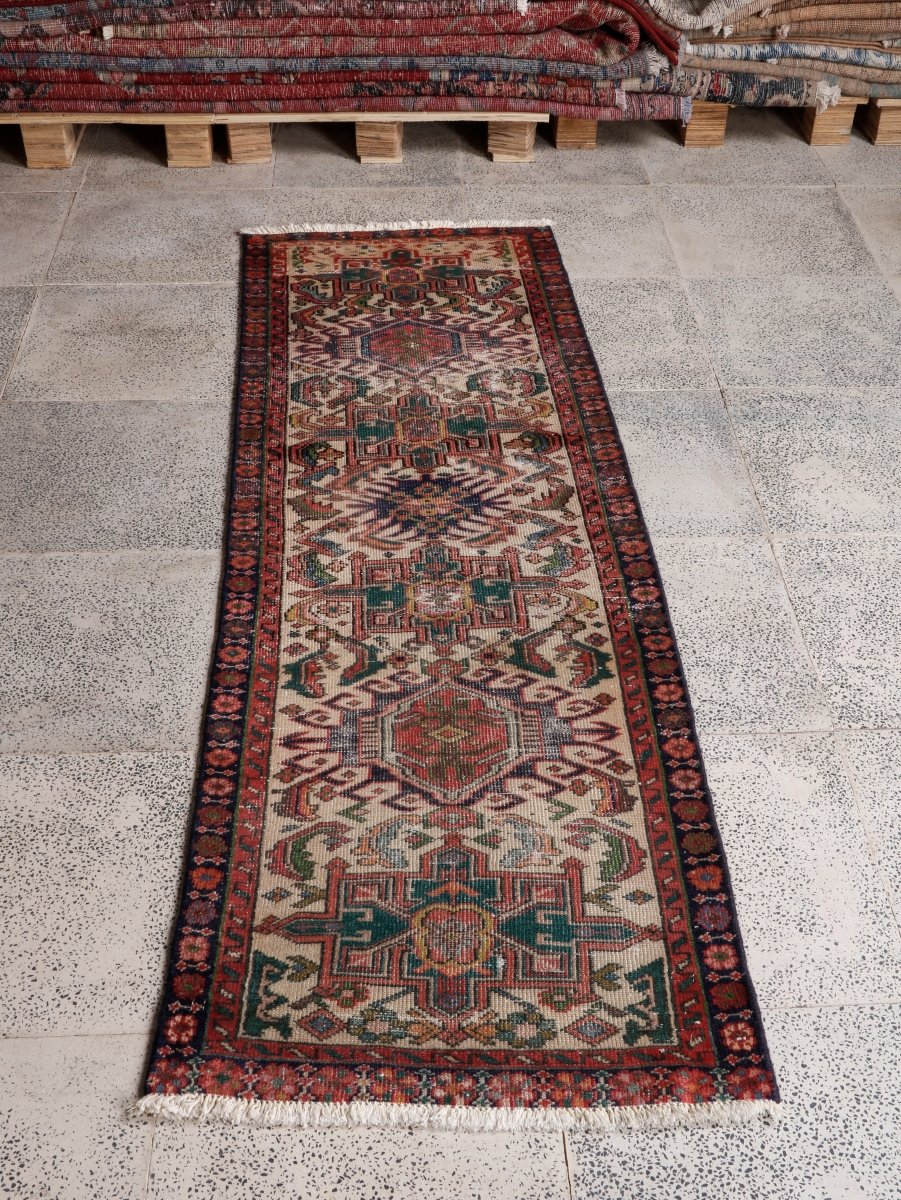 Persian Karaja Runner Rug | 2' 0” x 6' 3" - Rug the Rock - 