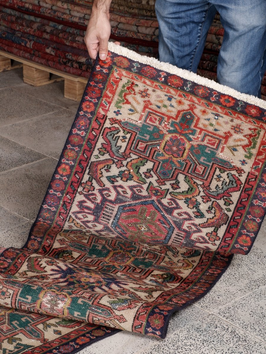 Persian Karaja Runner Rug | 2' 0” x 6' 3" - Rug the Rock - 