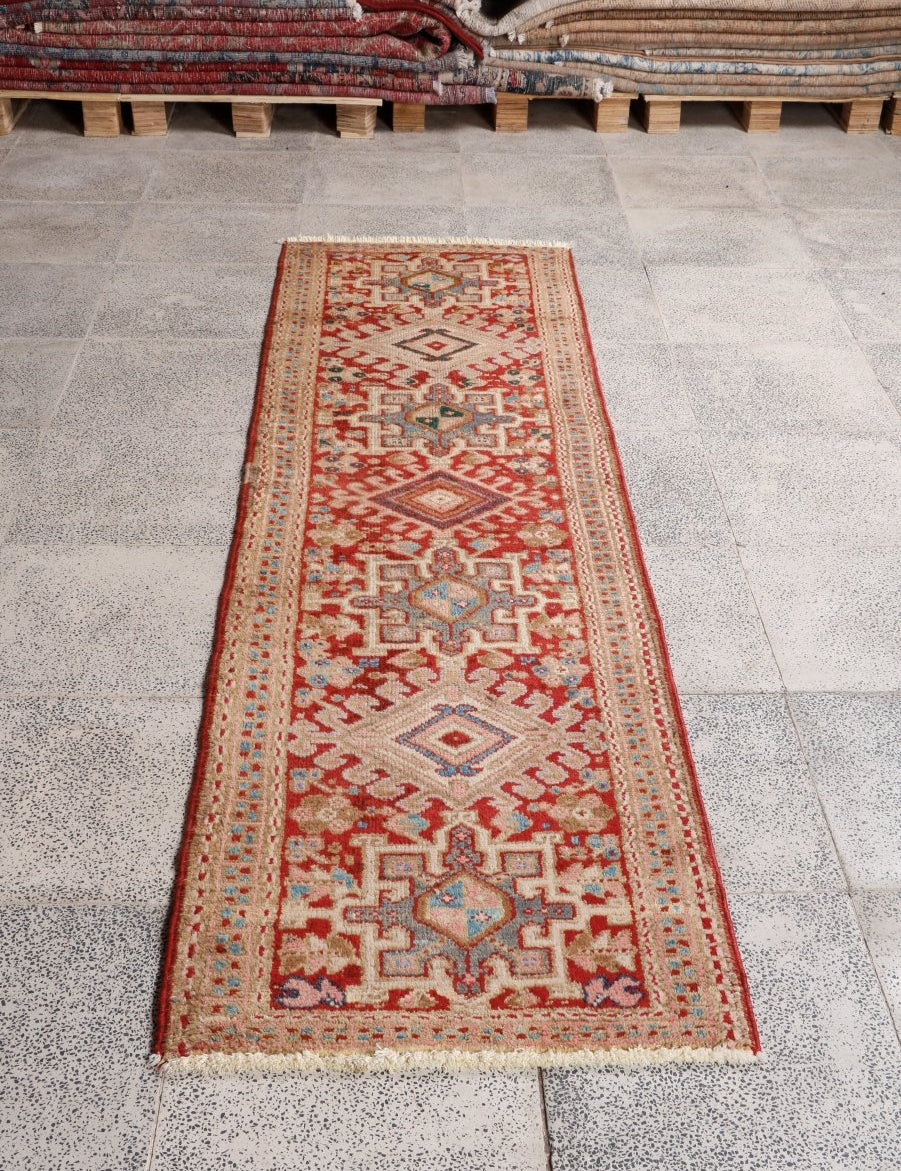 Persian Karaja Runner Rug | 2' 2” x 7' 10" - Rug the Rock - 