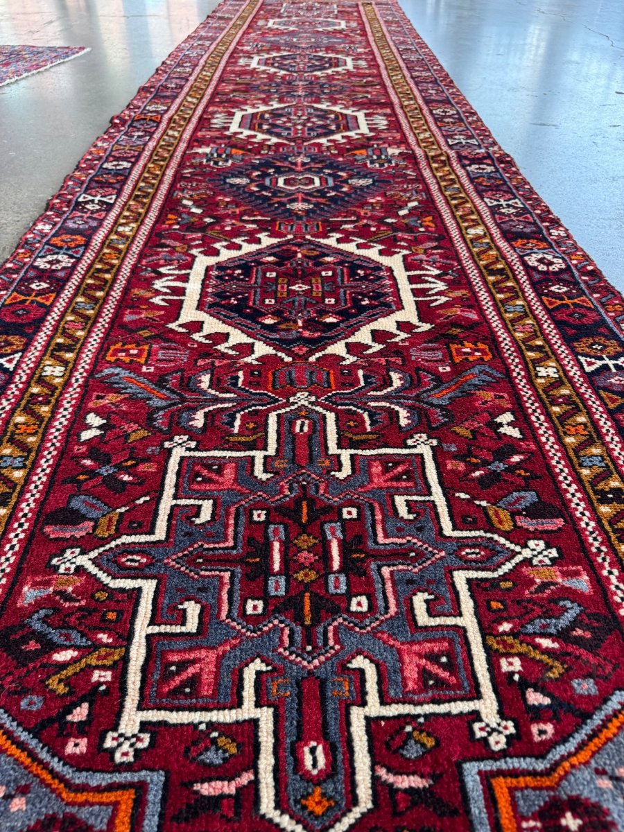 Persian Karaja Runner Rug | 3' 1" x 13' - Rug the Rock