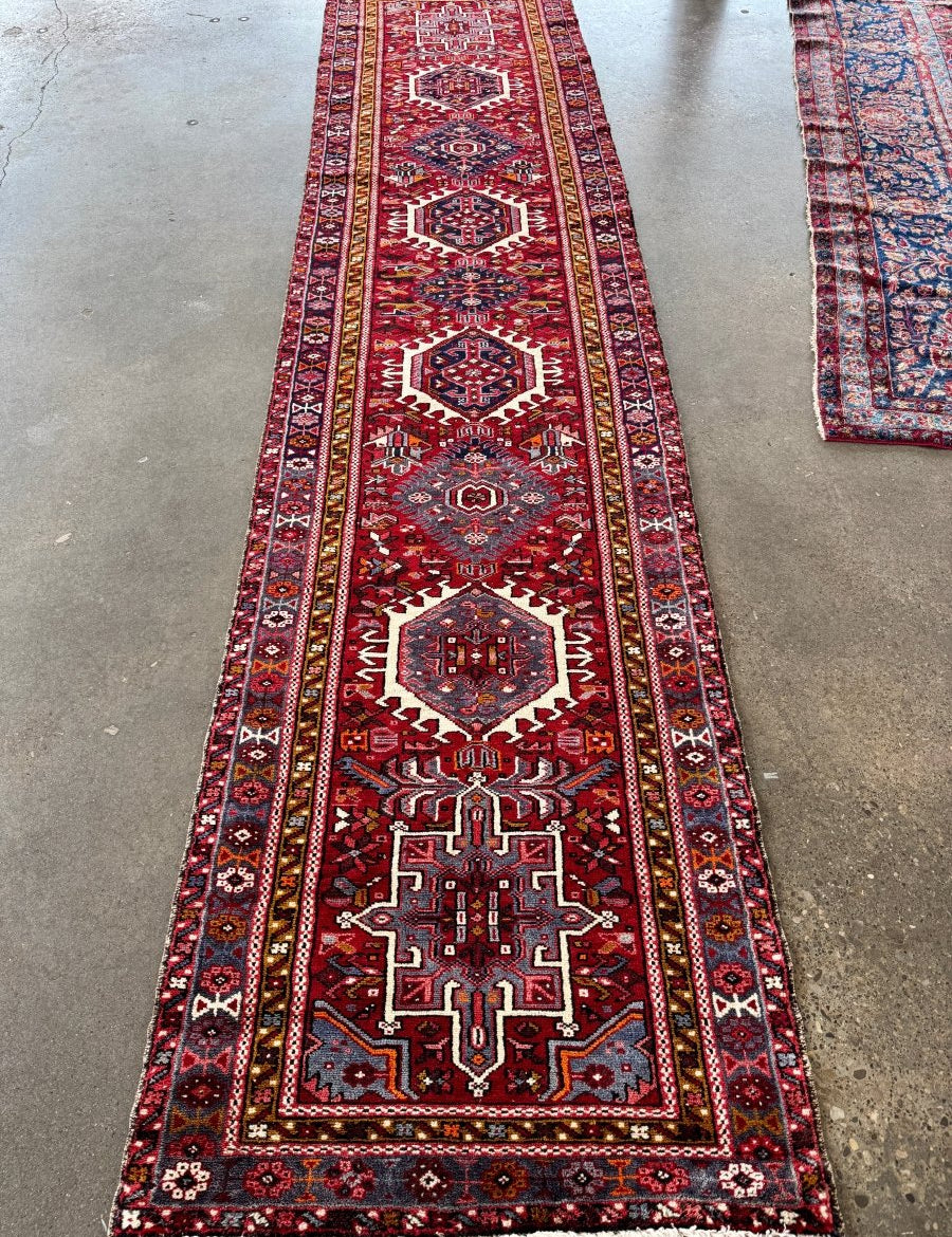 Persian Karaja Runner Rug | 3' 1" x 13' - Rug the Rock