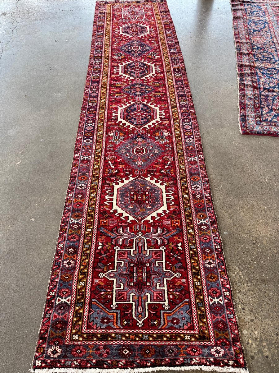 Persian Karaja Runner Rug | 3' 1" x 13' - Rug the Rock