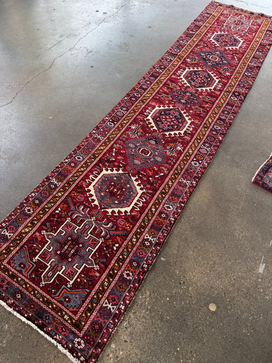 Persian Karaja Runner Rug | 3' 1" x 13' - Rug the Rock