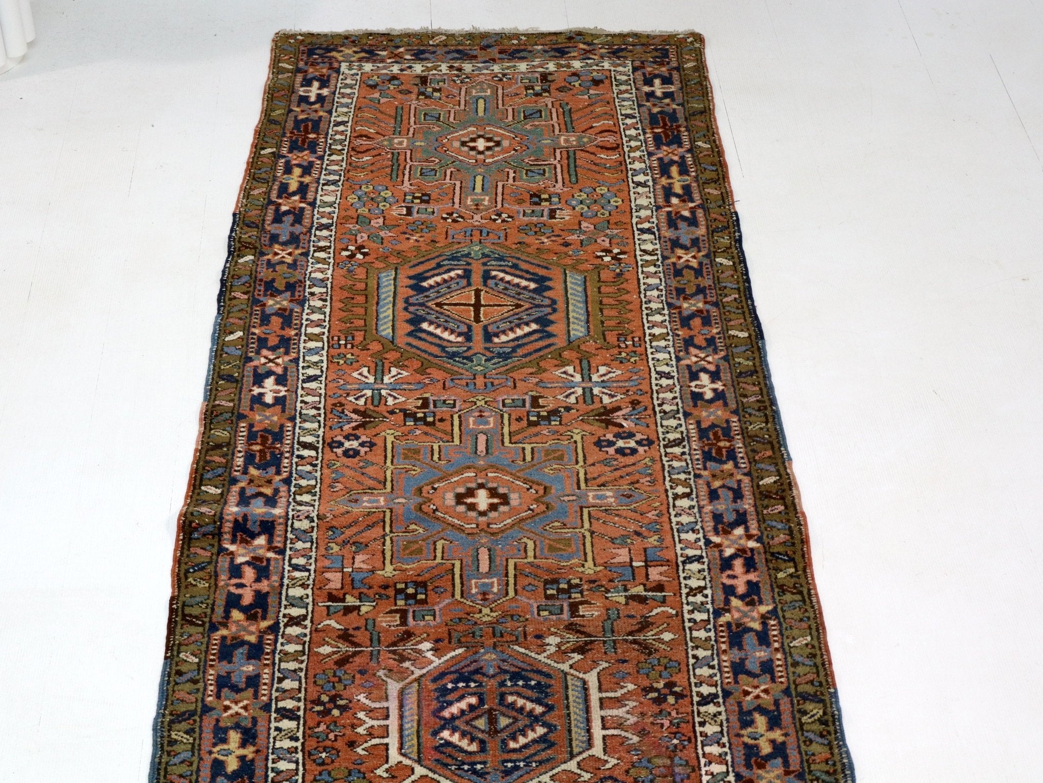 Persian Karaja Runner Rug | 3' 4" x 11' 10" - Rug the Rock - 