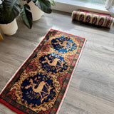 Persian Kashan Rug | 1' 6" x 3' 2" - Rug the Rock