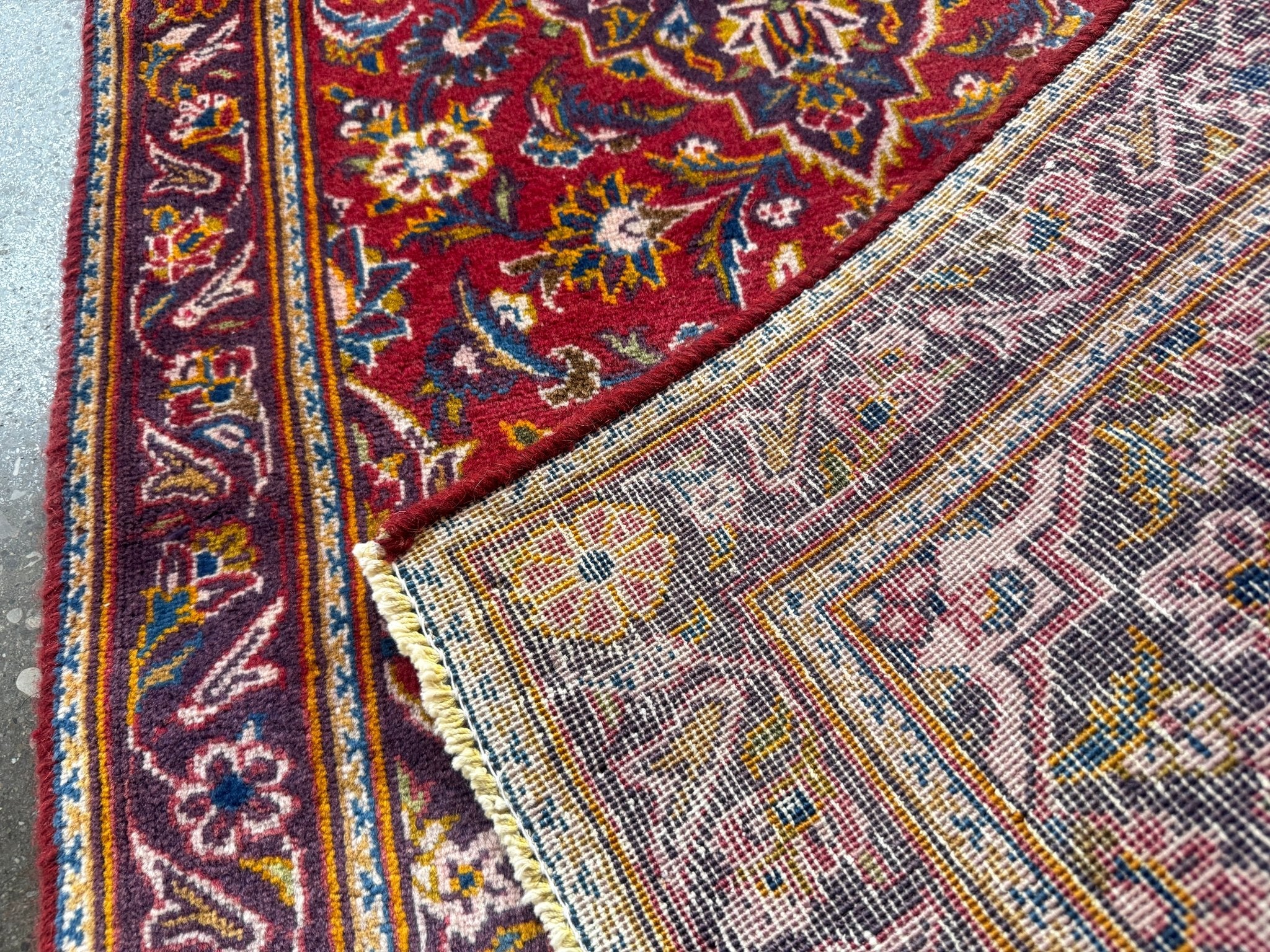 Persian Kashan Rug | 2' 1" x 4' 8" - Rug the Rock - 