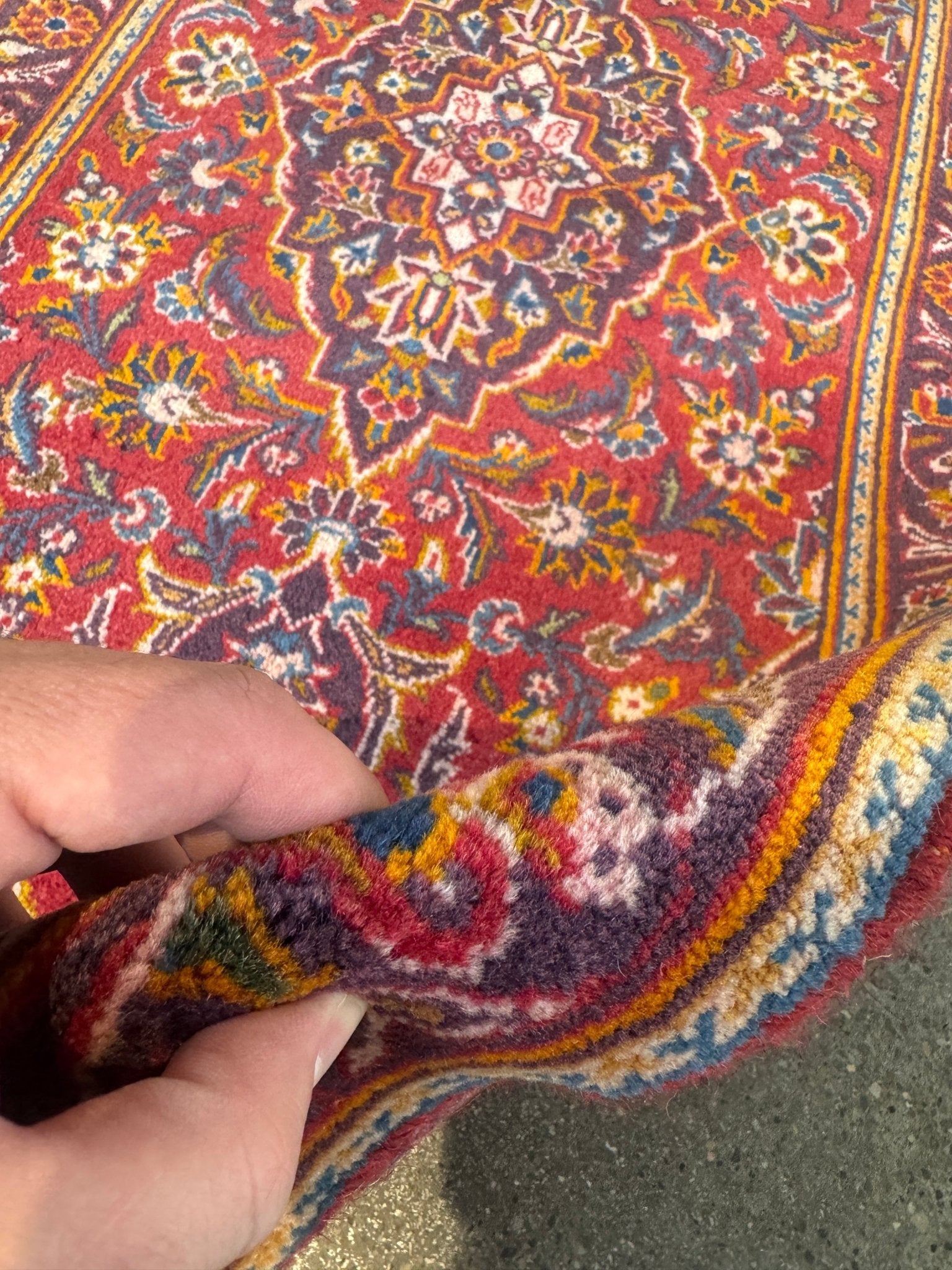 Persian Kashan Rug | 2' 1" x 4' 8" - Rug the Rock - 