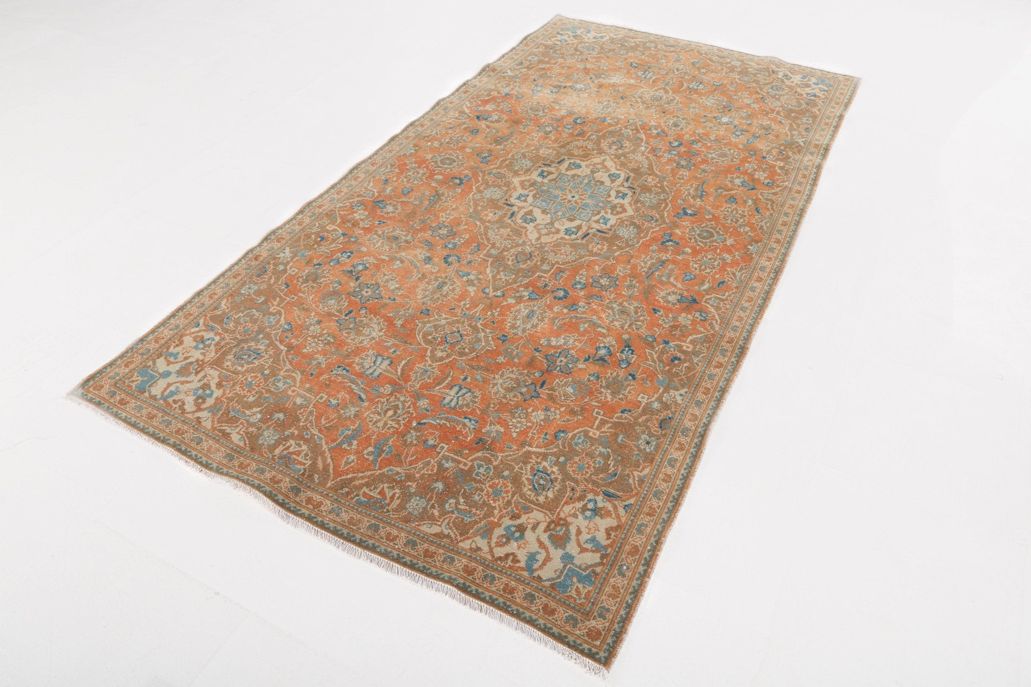 Persian Kashan Rug | 4' 3" x 8' 5" - Rug the Rock - 