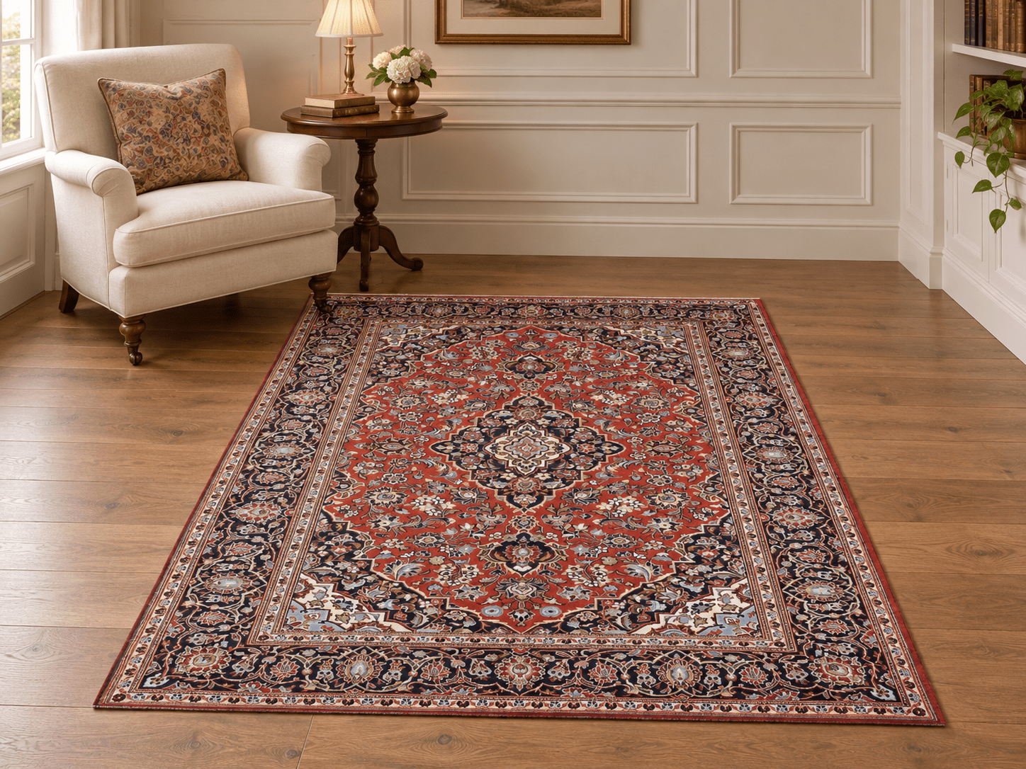 Persian Kashan Rug | 4' 6" x 6' 11" - Rug the Rock - available