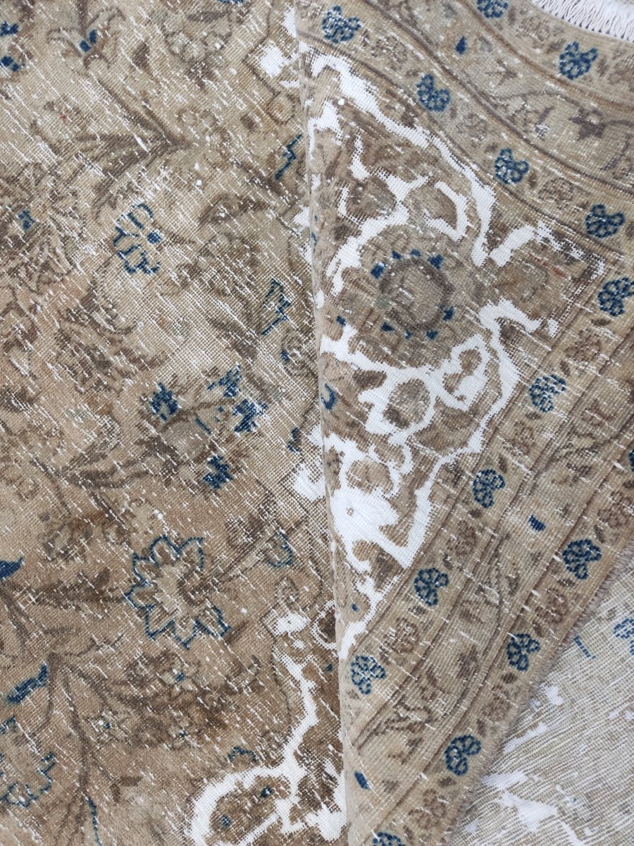 Persian Kashan Vintage Rug | 8' 1" x 12' 12" - Rug the Rock