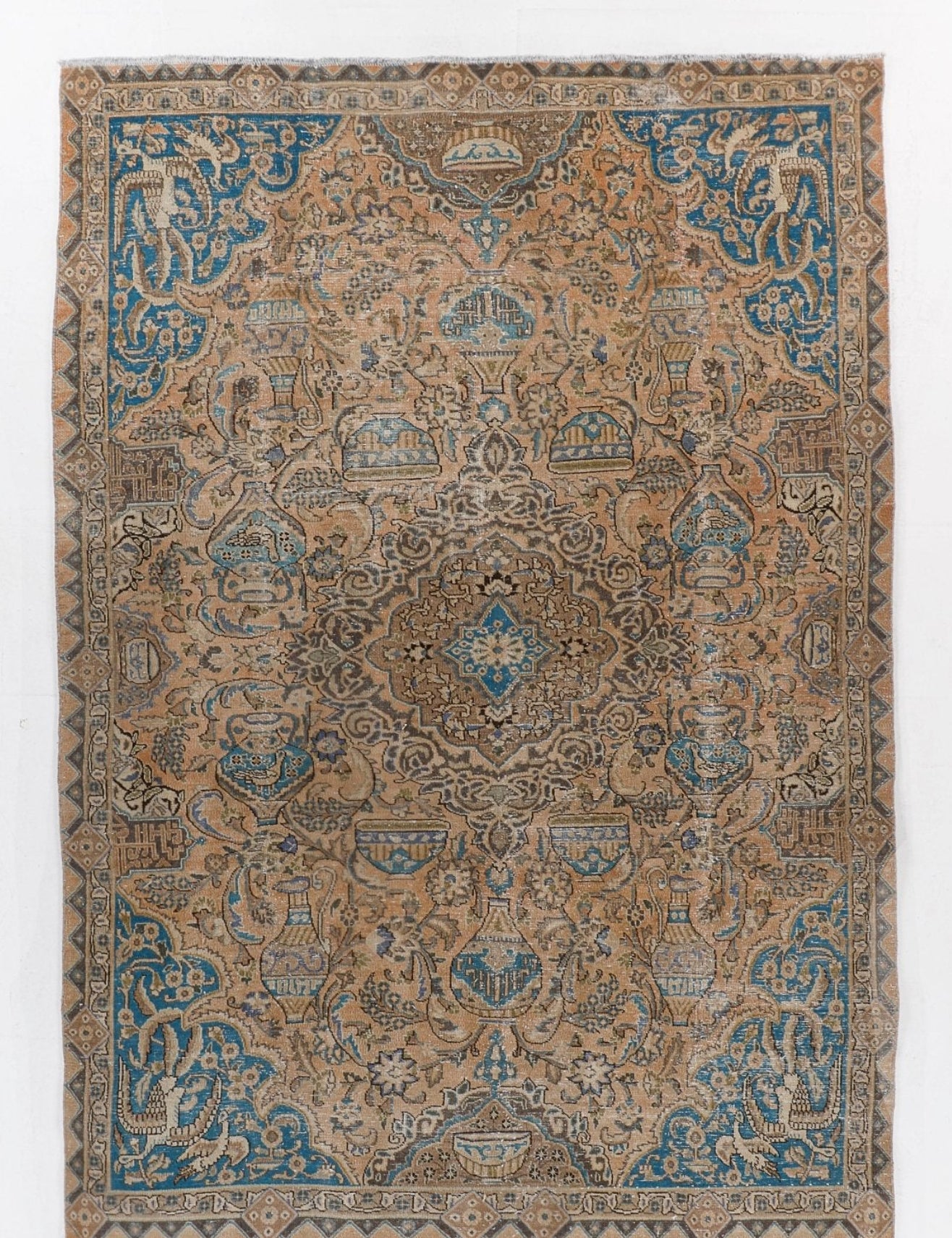 Persian Kashmar Rug | 6' 4" x 9' 3" - Rug the Rock - 