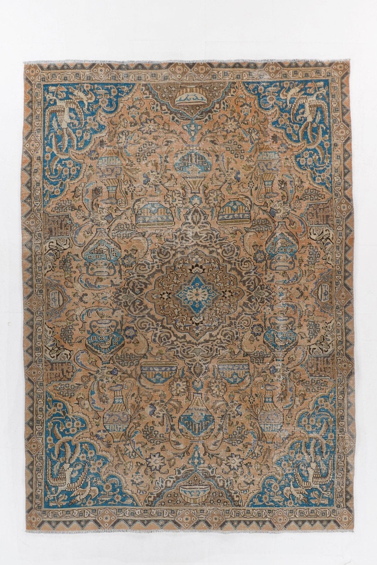 Persian Kashmar Rug | 6' 4" x 9' 3" - Rug the Rock - 