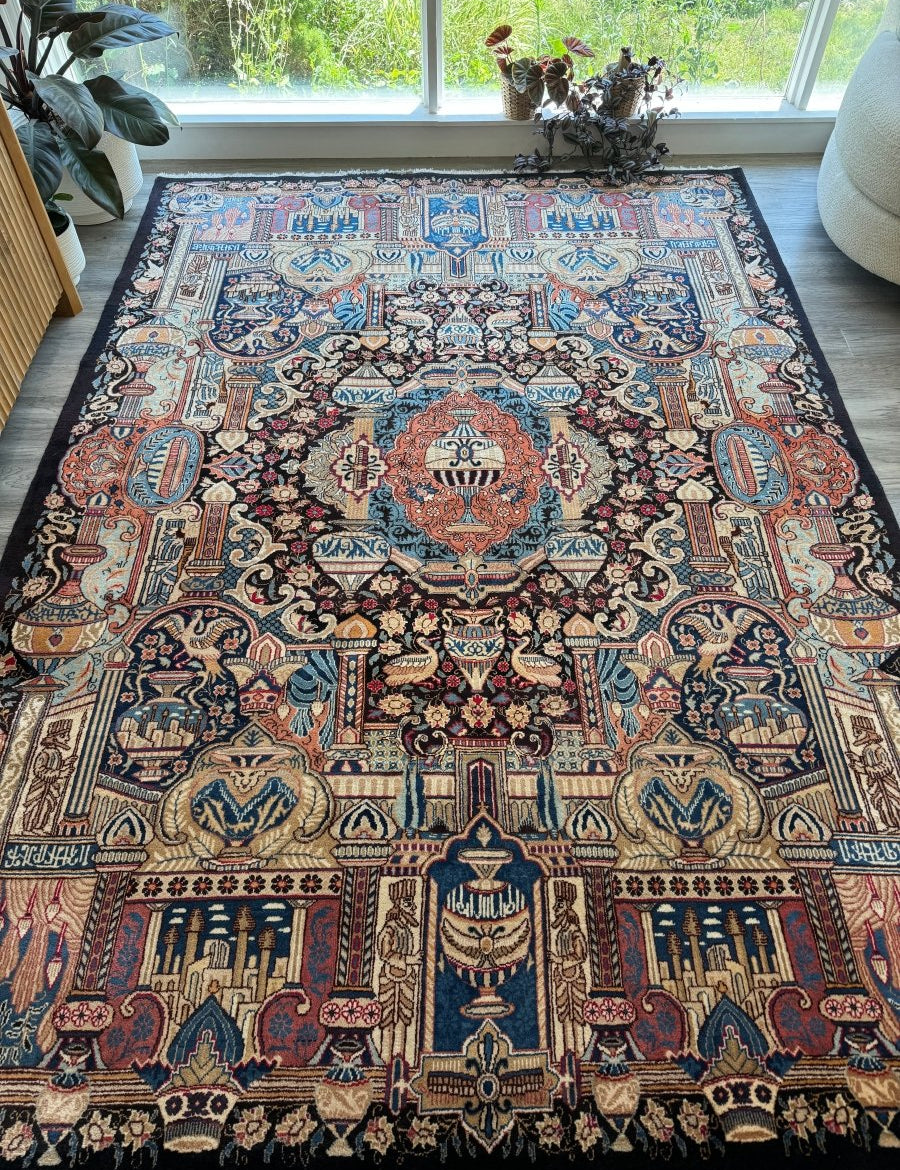 Persian Kashmar Rug | 6' 7" x 9' 4" - Rug the Rock