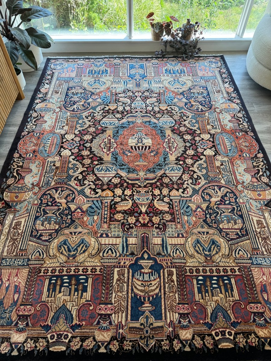 Persian Kashmar Rug | 6' 7" x 9' 4" - Rug the Rock