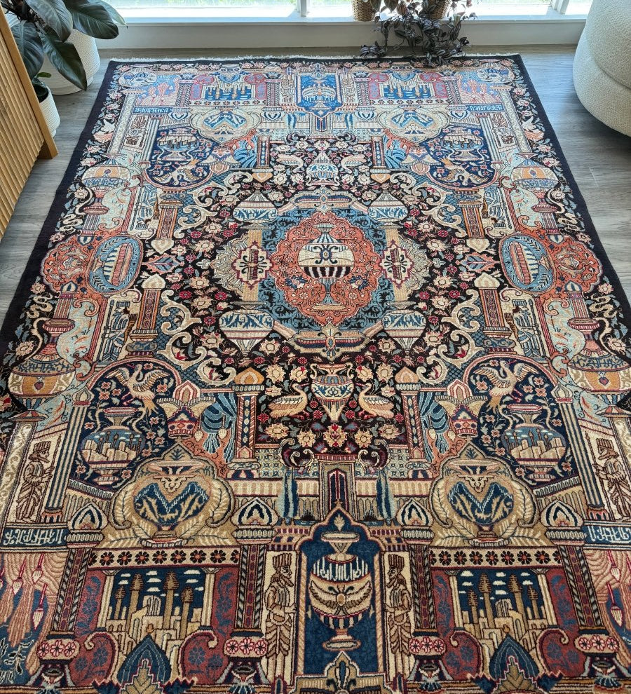 Persian Kashmar Rug | 6' 7" x 9' 4" - Rug the Rock