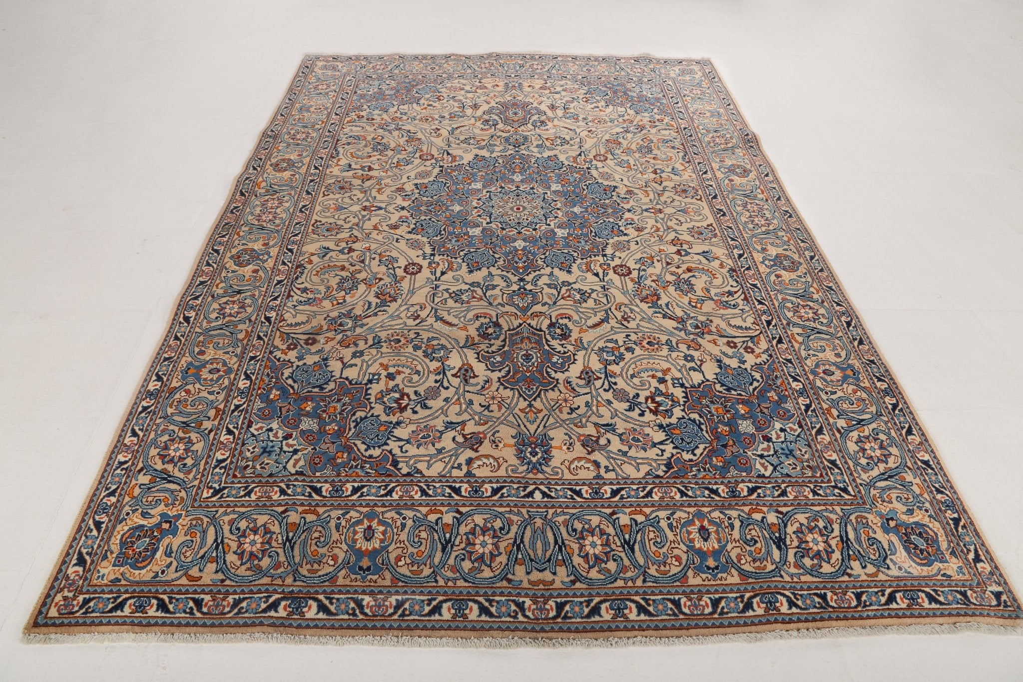 Persian Kashmar Rug | 6' 7" x 9' 4" - Rug the Rock - 