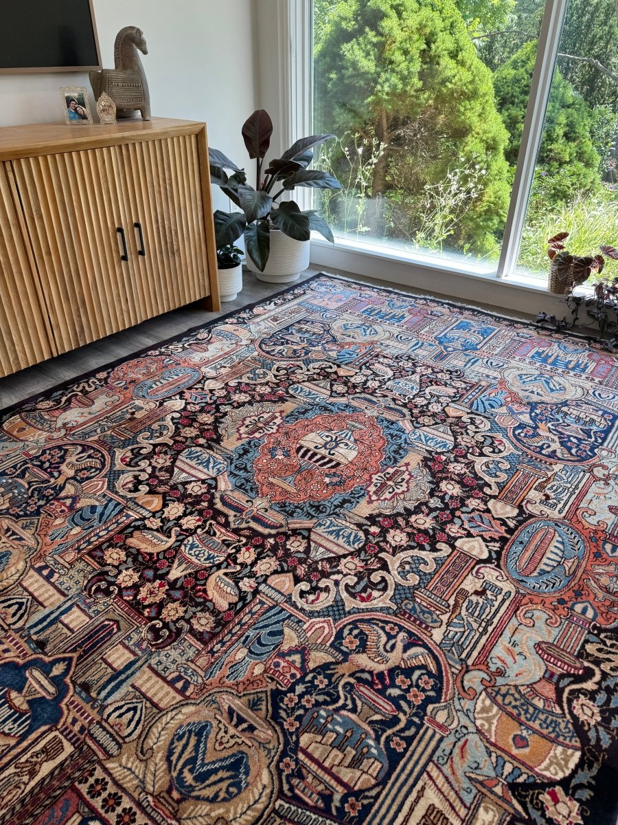 Persian Kashmar Rug | 6' 7" x 9' 4" - Rug the Rock