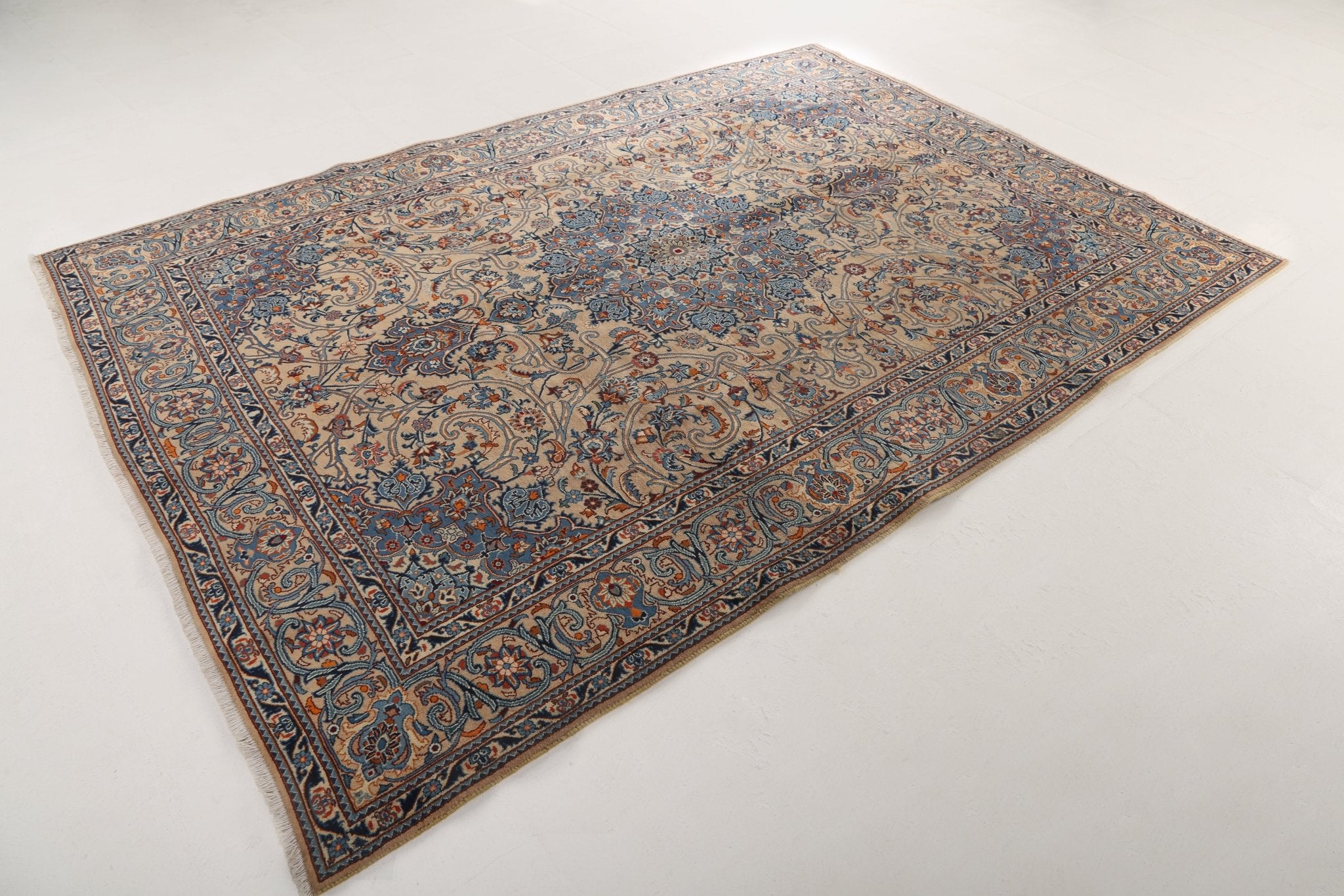 Persian Kashmar Rug | 6' 7" x 9' 4" - Rug the Rock - 