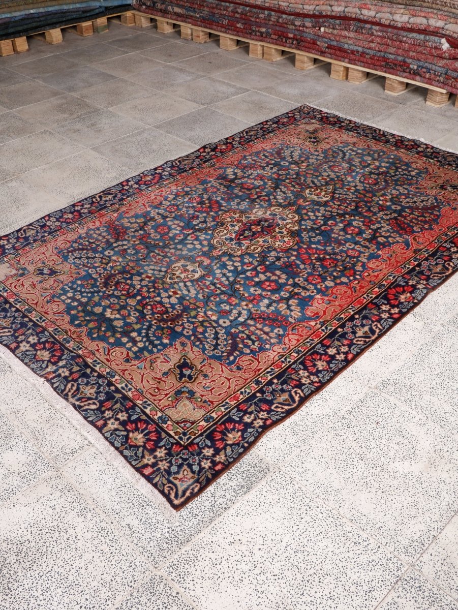 Persian Kerman Rug | 4' 9” x 7' 6" - Rug the Rock - 