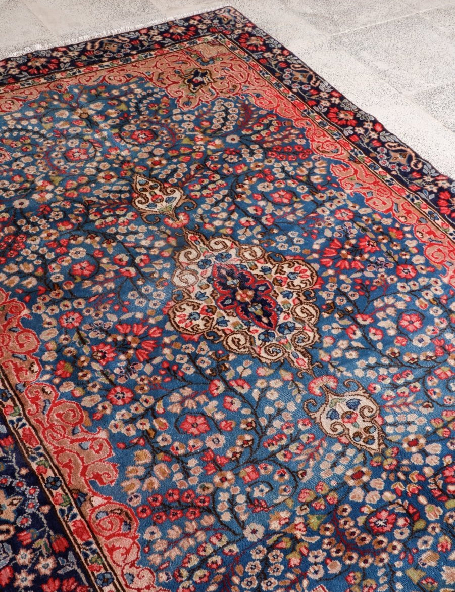 Persian Kerman Rug | 4' 9” x 7' 6" - Rug the Rock - 