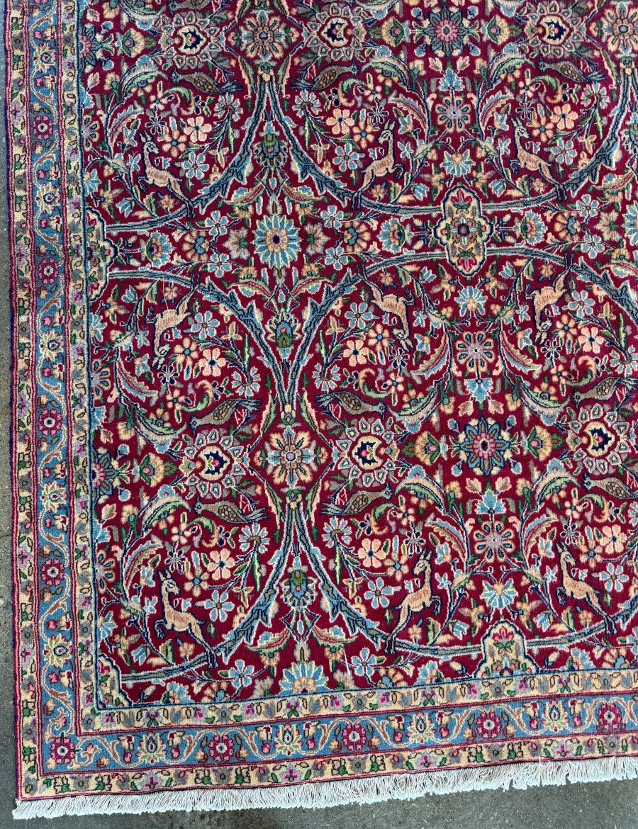 Persian Kerman Rug | 7' 4" x 11' 10" - Rug the Rock