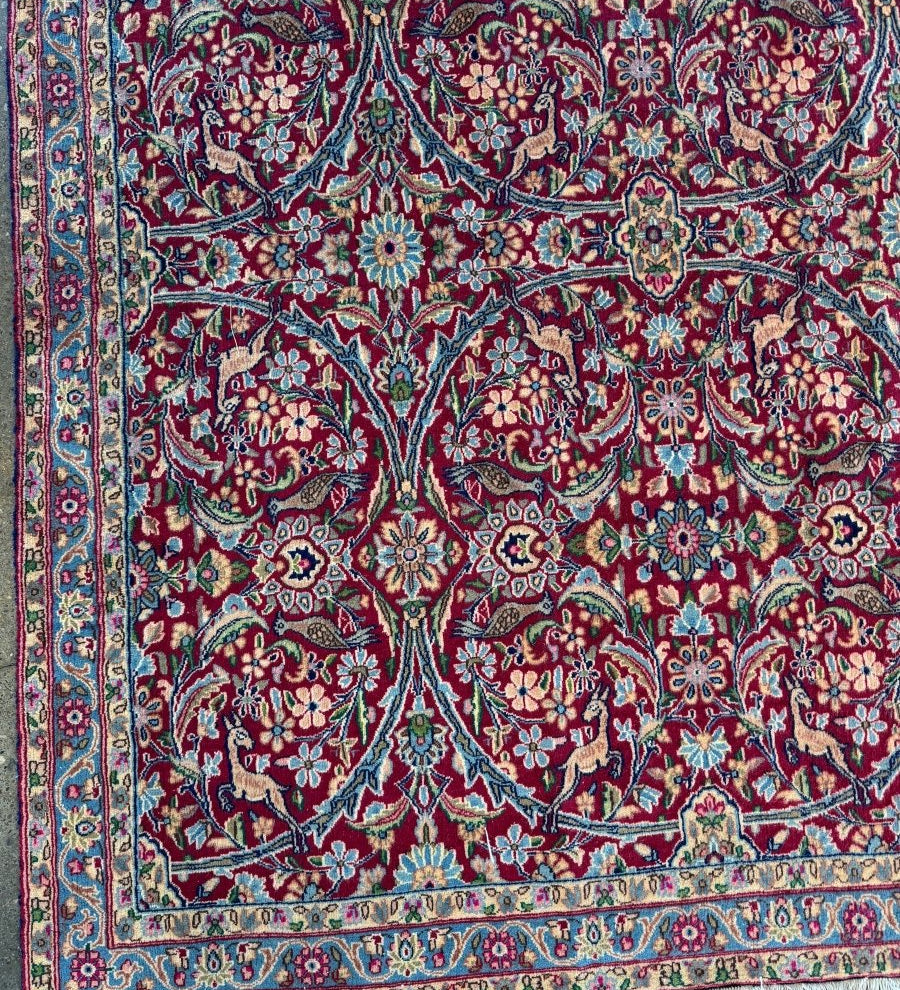 Persian Kerman Rug | 7' 4" x 11' 10" - Rug the Rock