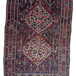 Persian Khamseh Rug | 5' 4" x 7' 3" - Rug the Rock - available rugsbrown and taupe colorLarge Rugs > 4' x 8'