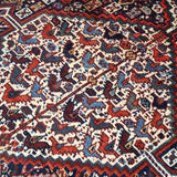 Persian Khamseh Rug | 5' 4" x 7' 3" - Rug the Rock - available rugsbrown and taupe colorLarge Rugs > 4' x 8'