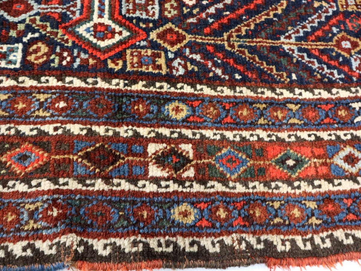 Persian Khamseh Rug | 5' 4" x 7' 3" - Rug the Rock - available rugsbrown and taupe colorLarge Rugs > 4' x 8'