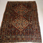 Persian Khamseh Rug | 5' 4" x 7' 3" - Rug the Rock - available rugsbrown and taupe colorLarge Rugs > 4' x 8'